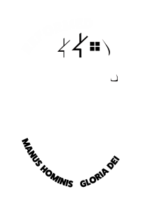 white bearded man with a house and hammer logo, reformed carpentry, in sandpoint idaho.