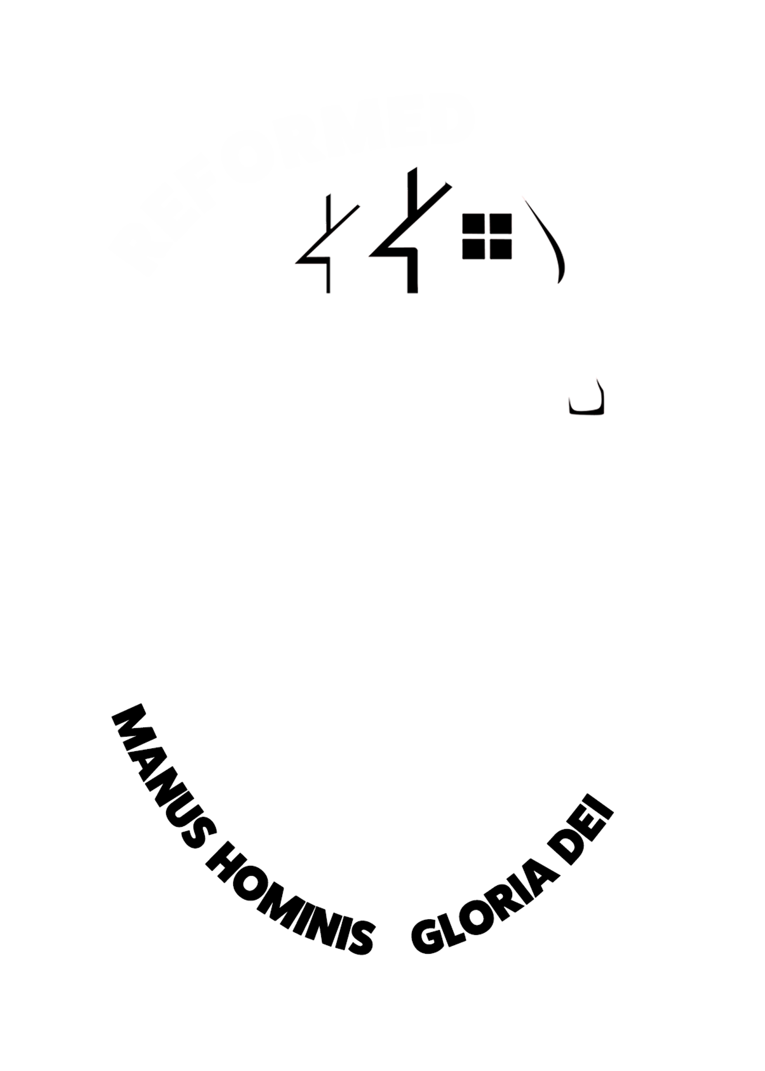 white bearded man with a house and hammer logo, reformed carpentry, in sandpoint idaho.